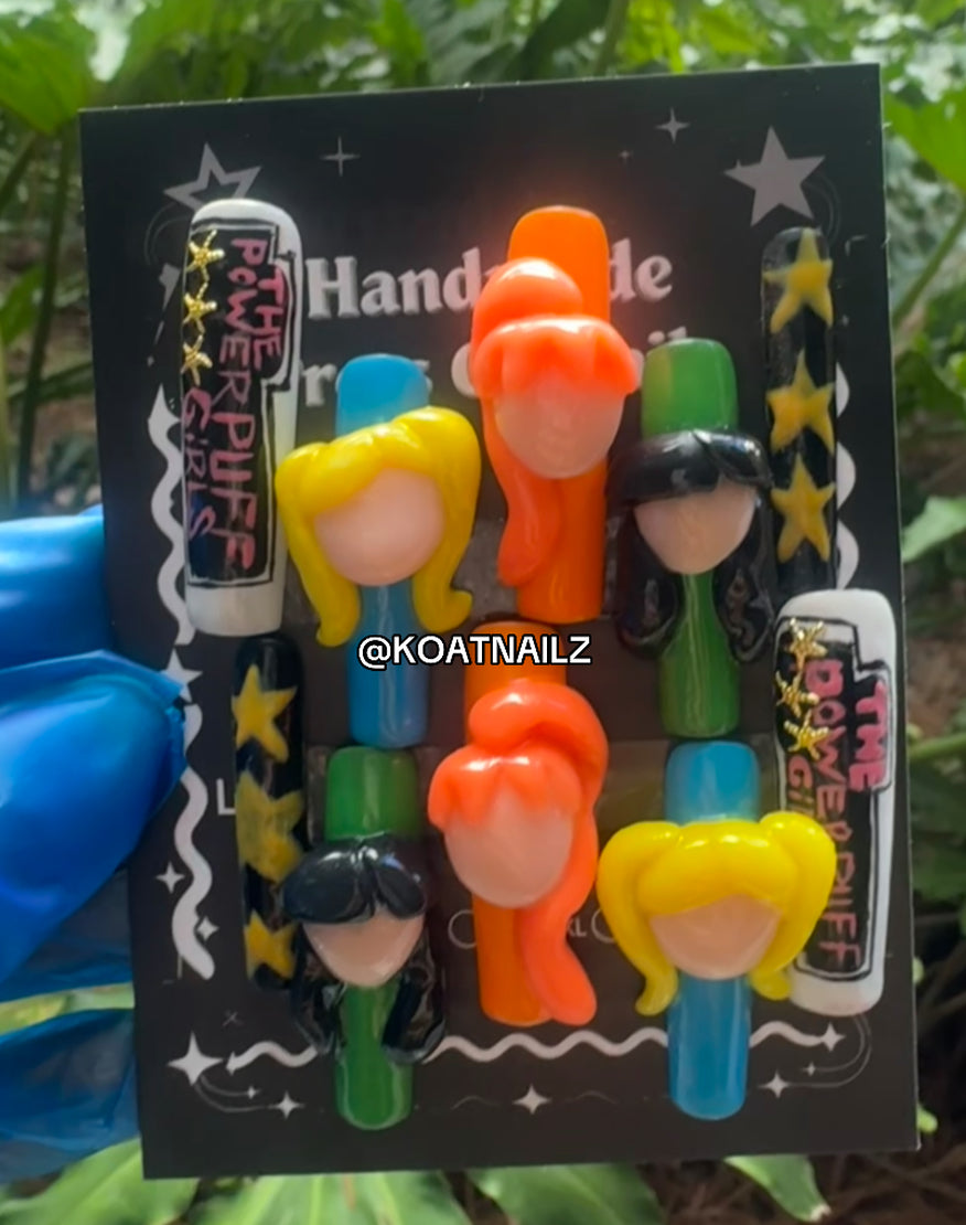 ⭐️PowerPuff Girls Nailz🦸‍♀️